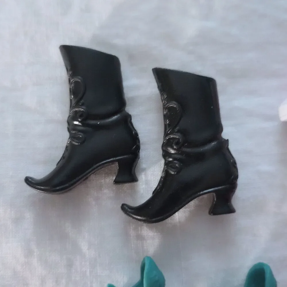 5 Pair Doll Shoes Boots Heels Flats Ballet